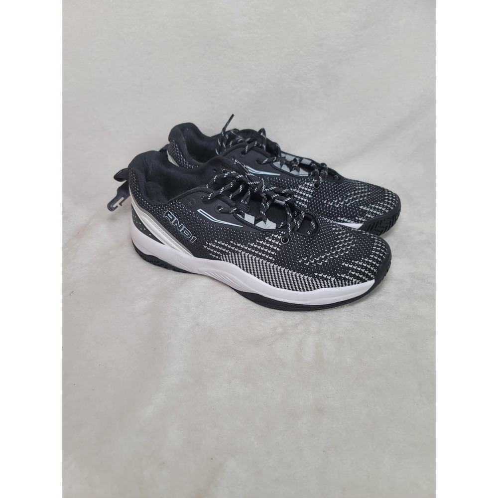 Activewear Basketball Sneakers Black Knit Low Top Size 8.5 Athleisure Casual NWT